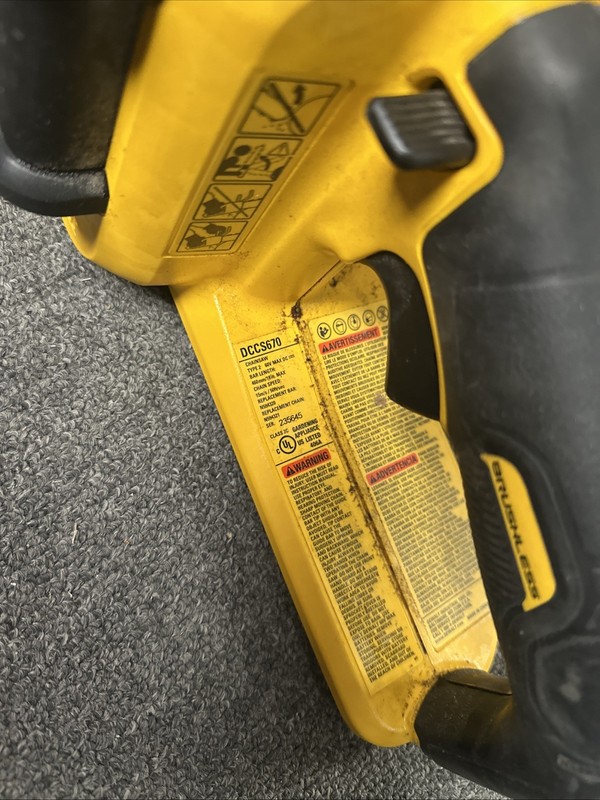DeWALT FLEXVOLT DCCS670B 60V MAX Cordless Chainsaw (Tool Only) FOR PARTS OR REPA gallery