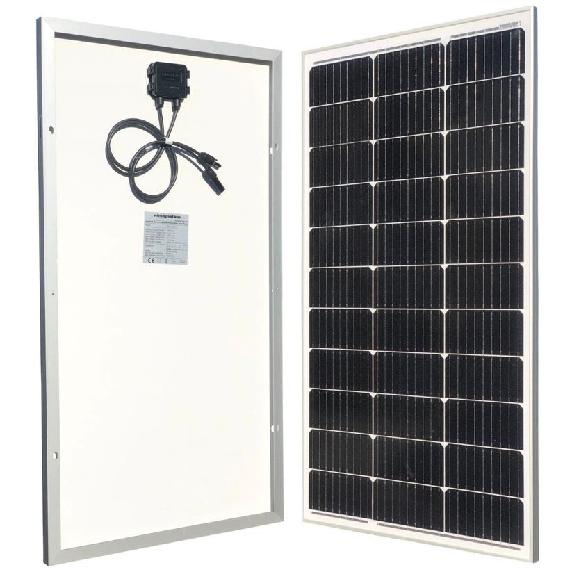 WindyNation 100 Watt 12 Volt Monocrystalline Solar Panel Battery Charger gallery