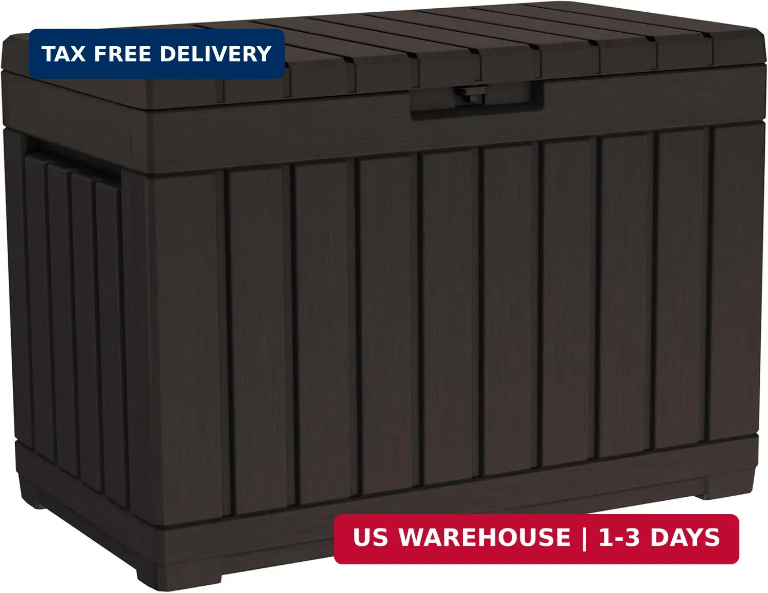 Keter Kentwood 50 Gallon Resin Deck Box-Organization and Storage for Patio Cushi gallery