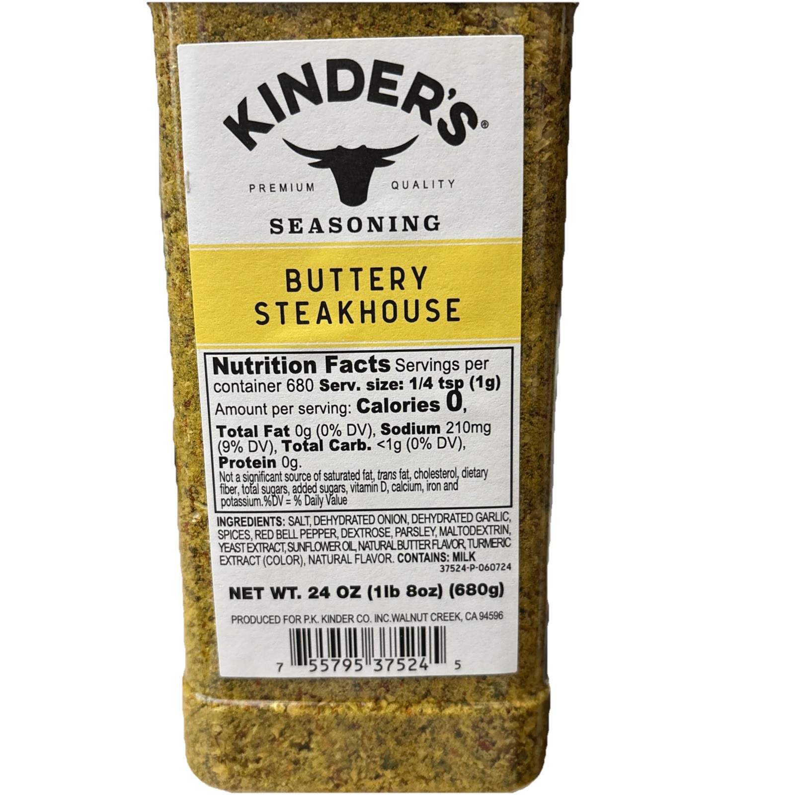 Kinder's Buttery Steakhouse All Purpose Seasoning Beef Chicken 24oz BB 6/2027 gallery