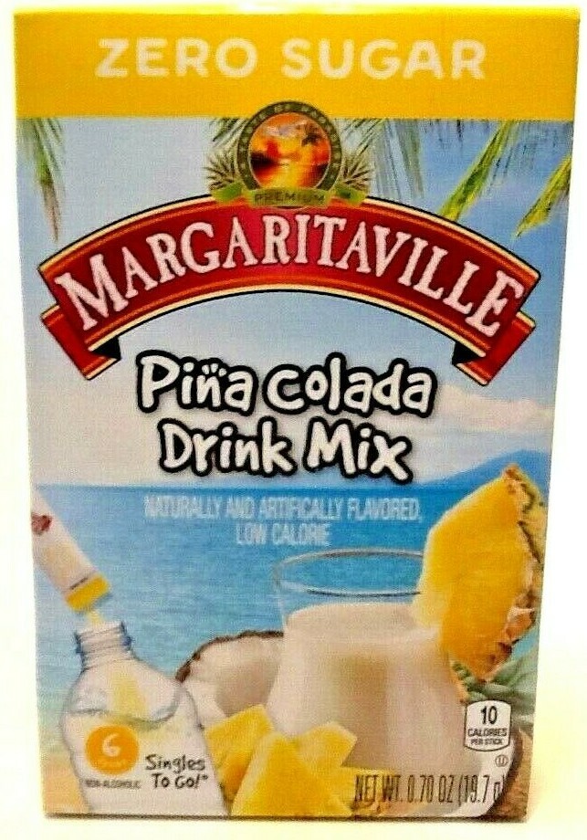 (6 Pack) Margaritaville PINA COLADA Sugar Free, Singles To Go 6 packets per box gallery