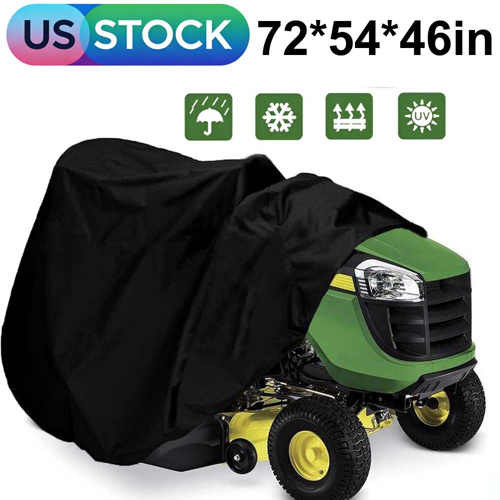 54" Waterproof Riding Lawn Mower Tractor Cover Garden Yard Heavy Duty UV Protect gallery