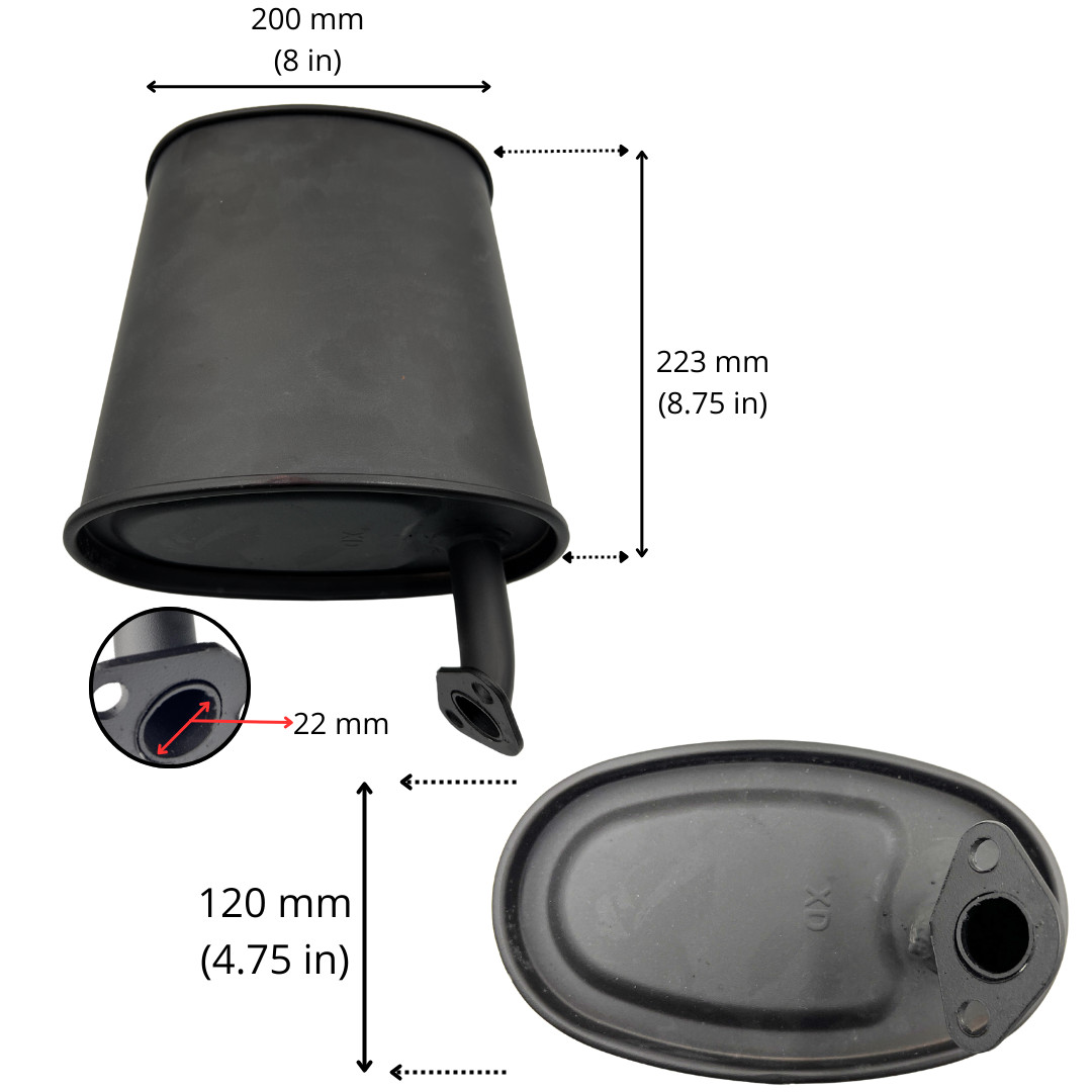Generator Muffler Silencer for 2-4 KW Honda & Clones GX160 GX200 212cc - 224cc gallery