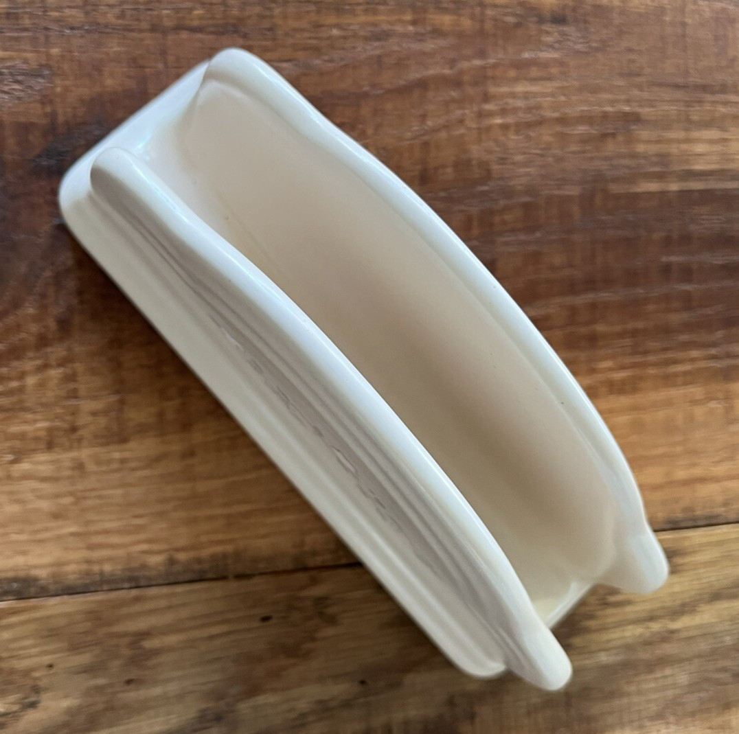 Vintage Pfaltzgraff Remembrance napkin holder floral stoneware gallery