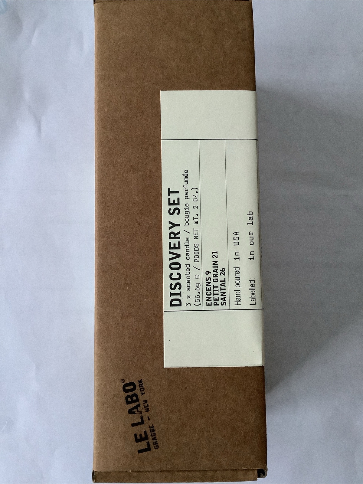 Le Labo Discovery Set 3 Candles Petit Grain 21 Santal 26 Encens 9 New In Box gallery
