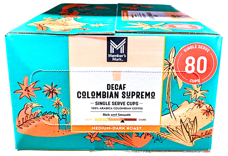 Member's Mark Decaf Medium-Dark Roast Colombian Sup Coffee Pods 80ct EXP 03/2027 gallery