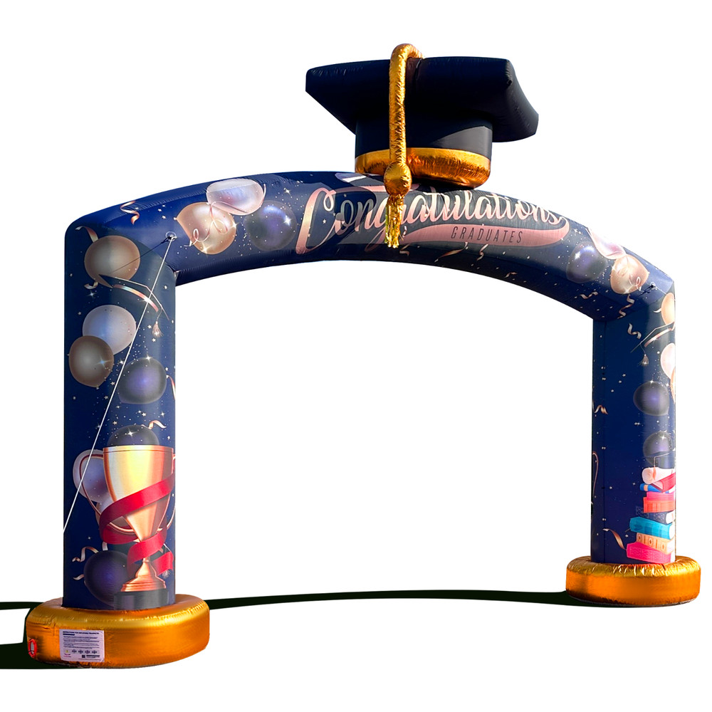 Large 21Ft Graduation Inflatable Arch with Built-in Blower for Ceremony Party