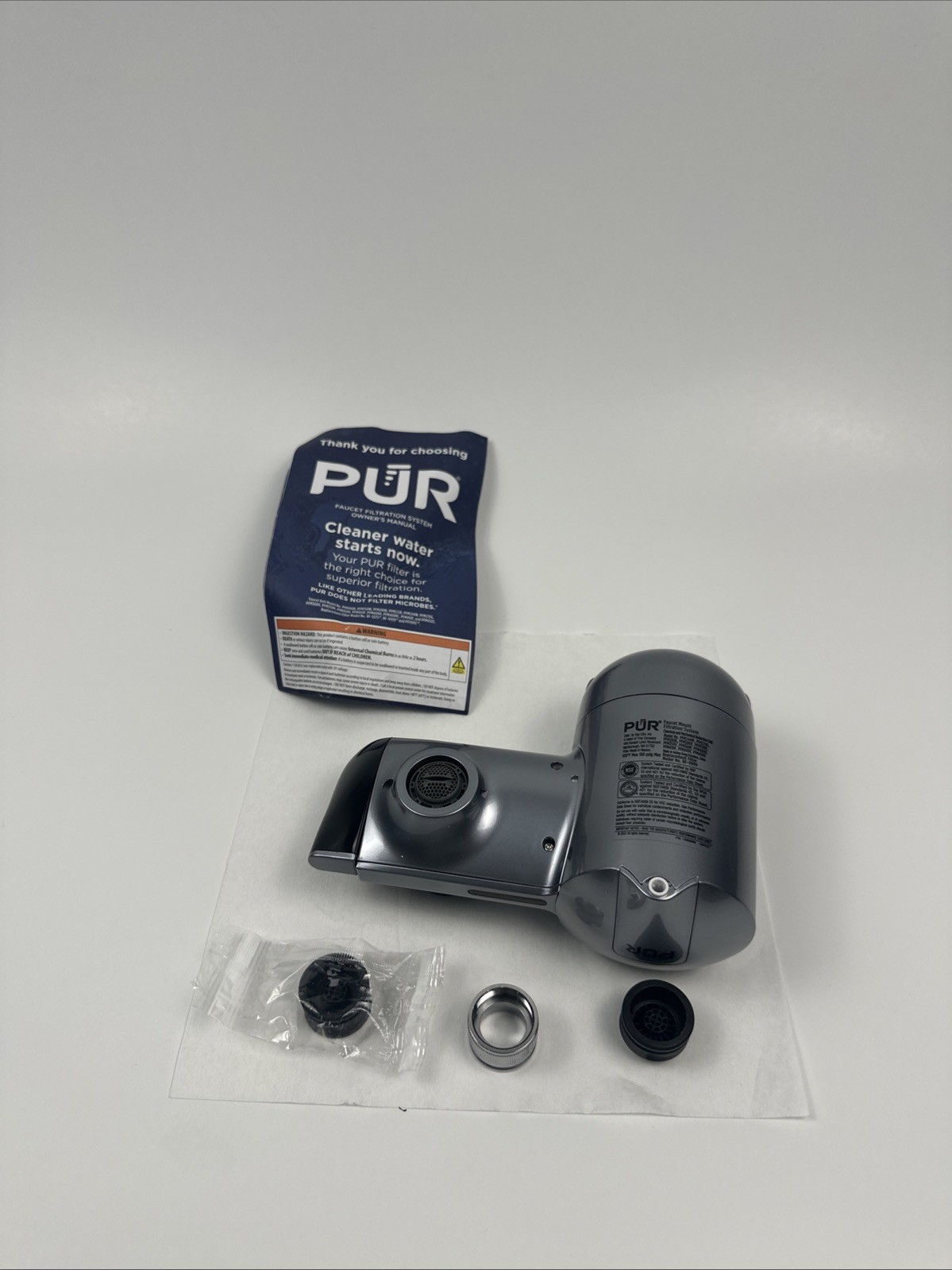 PUR PLUS Faucet Filtration System - Metallic Gray (PFM350V) *No filter/packaging gallery