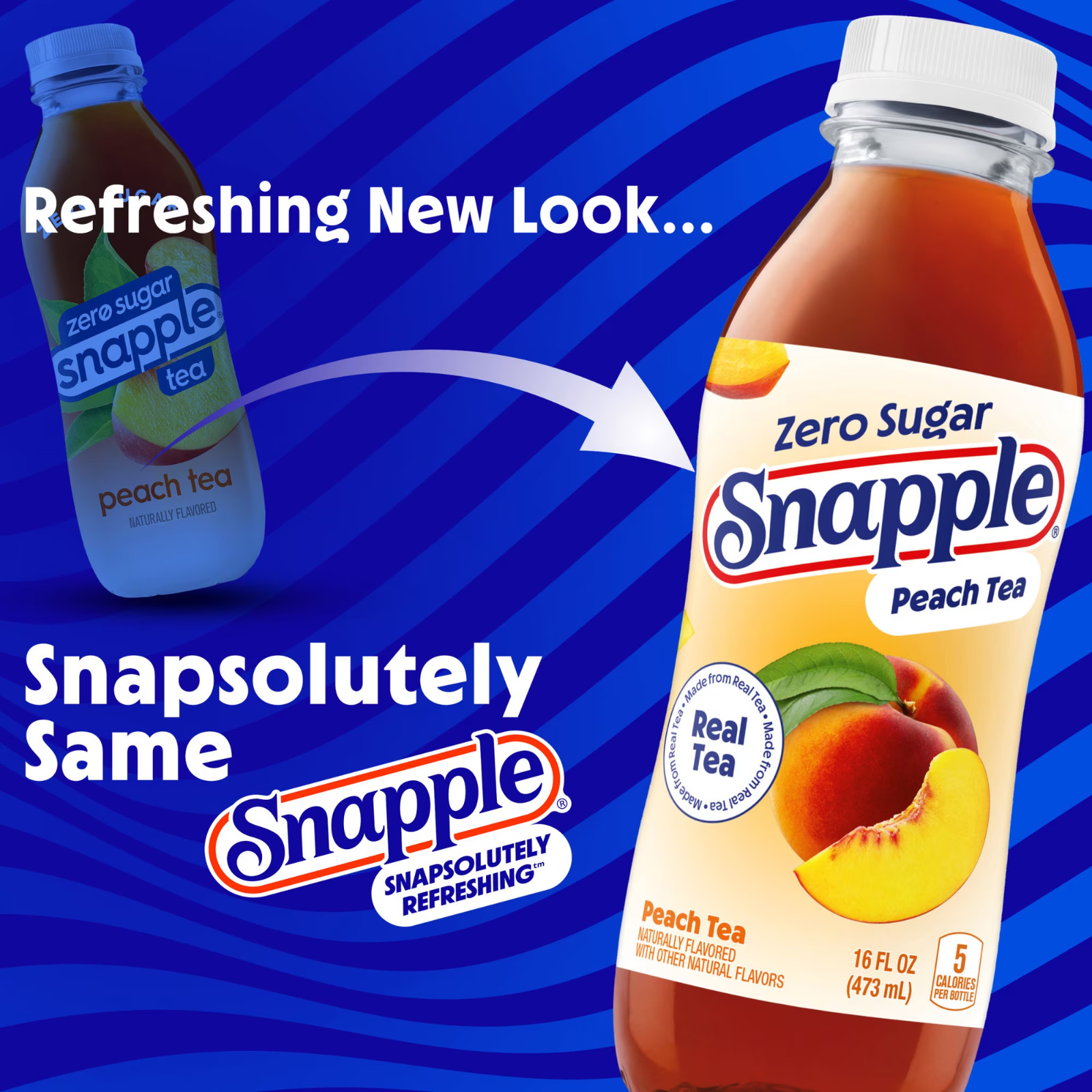 Snapple Zero Sugar Peach Tea, 16 fl oz Recycled Plastic Bottle (Pack of 6) x 2 gallery