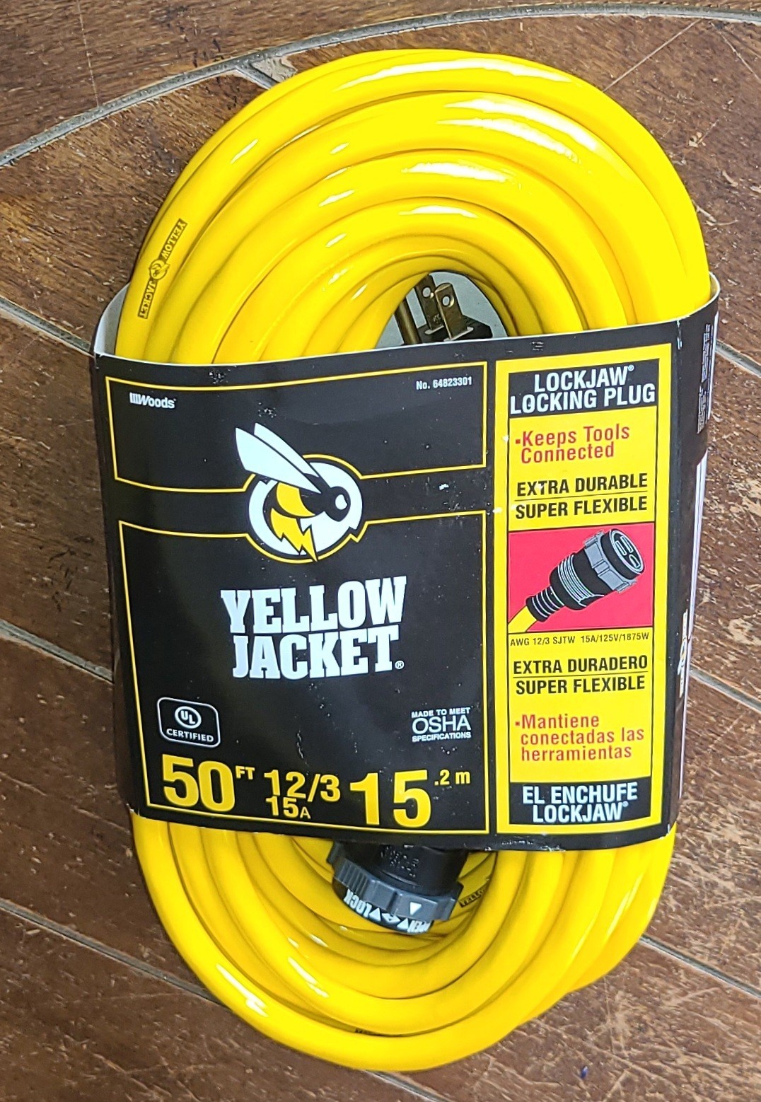Woods Yellow Jacket 50ft LockJaw Locking Plug Extension Cord - Item #64823301 gallery