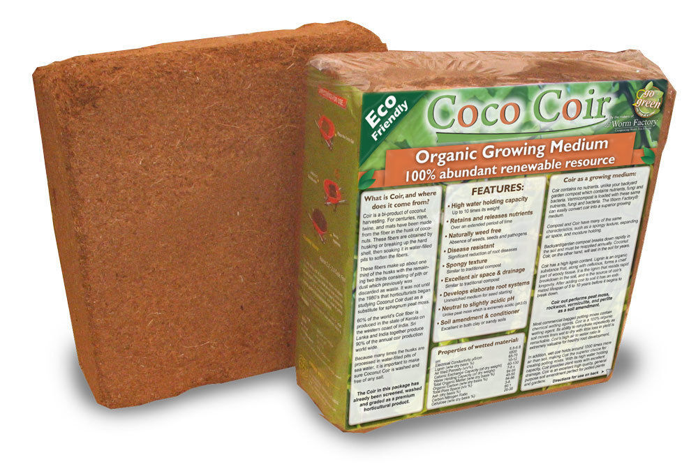 (1) 5kg Brick (11 LBS.) Coconut Coir Coco Coir Soil Amendment Growing Medium gallery