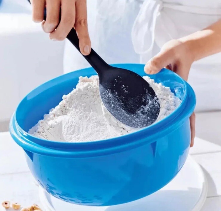 New TUPPERWARE KPT Kitchen Tools SIMPLE SPOON Black / Blue *** Brand New gallery