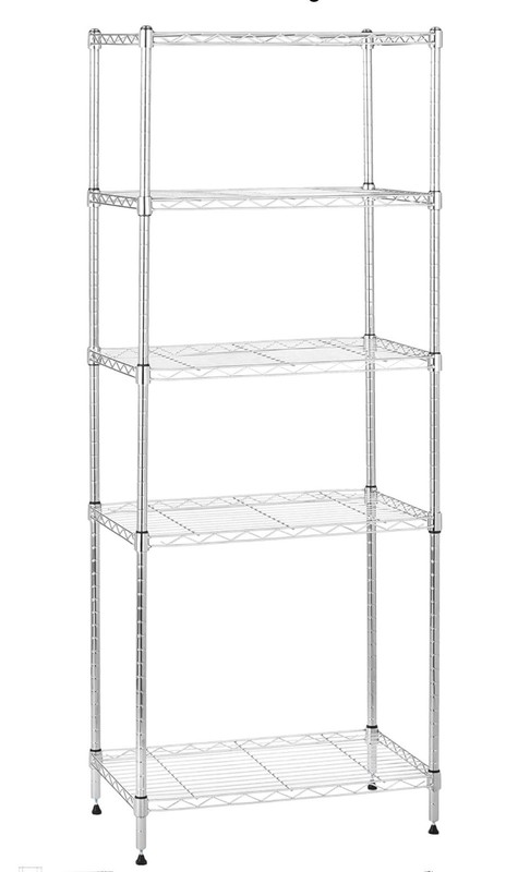 4-Shelf Adjustable Storage Shelving Unit For Garage, Steel Wire, 200 Pound Load gallery