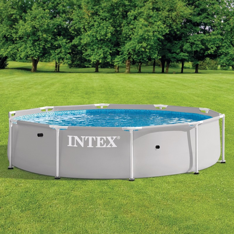 Intex: Prism Frame Premium Pool Set - 10ft x 30in, Grey, Above Ground Pool gallery