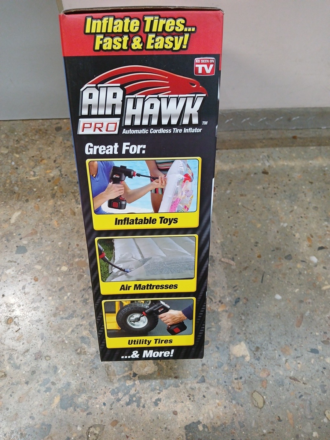 ONTEL Air Hawk Pro Automatic Cordless Tire Inflator Portable Air Compressor, ... gallery