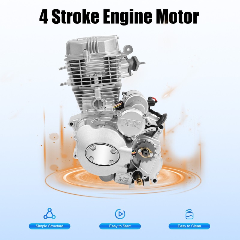 4 Stroke Single Cylinder Engine, Engine Motor, For 200cc 250cc ATV Models... gallery