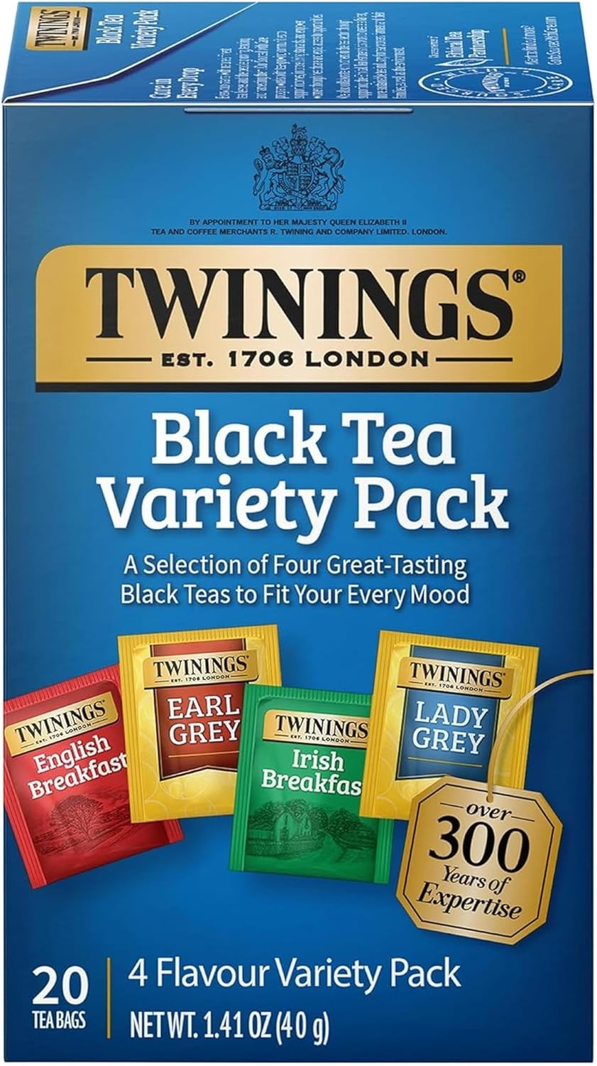 Variety Pack Black Tea Bags, 20 Count (Pack of 1), Includes English Breakfast, gallery