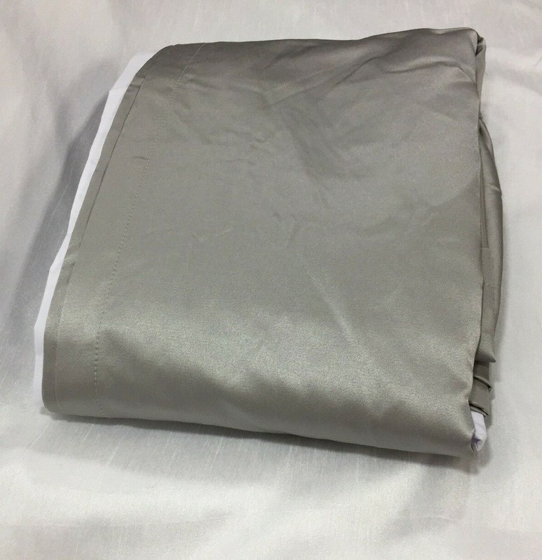 Hotel Collection Keystone Solid Silver Gray KING Bedskirt 16" $150 gallery