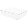 Pyrex (1) 7210 3-cup Glass Dish & (1) 7210-PC Green Edamame Lid gallery