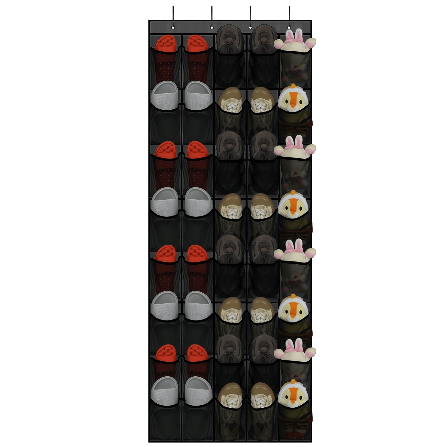 40 Grids Over Door Shoe Organizer Rack Hanging Storage Holder Hanger Bag Closet gallery