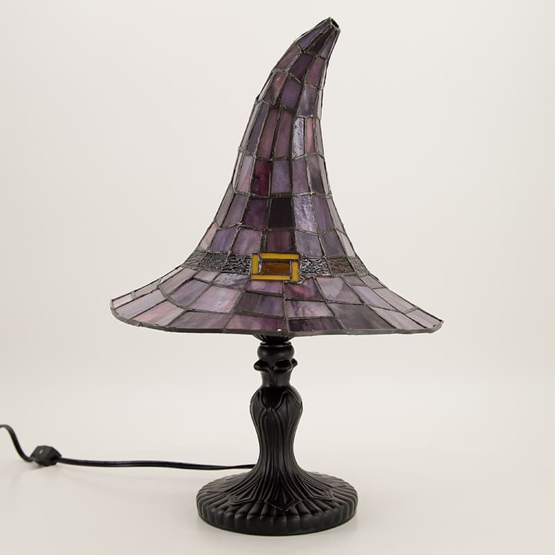 Cracker Barrel Exclusive Witch Hat Lamp | Stained Glass Lamp | In Hand Ships Now gallery