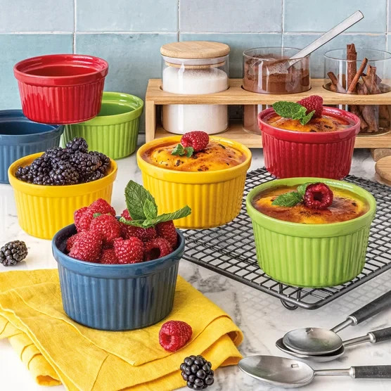 Cook Serve 8-piece Ramekin Set by Overandback 295.7mL (10 fl oz each) gallery