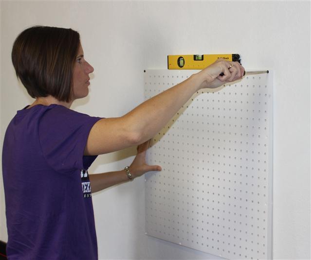 Black Pegboard Kit Wall Storage - Workbench Organizer Peg Board Shop Tools gallery