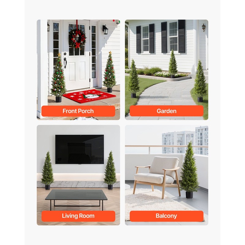 Uimoso 48-Inch Artificial Cedar Tree for Outdoor and Indoor Decoration gallery