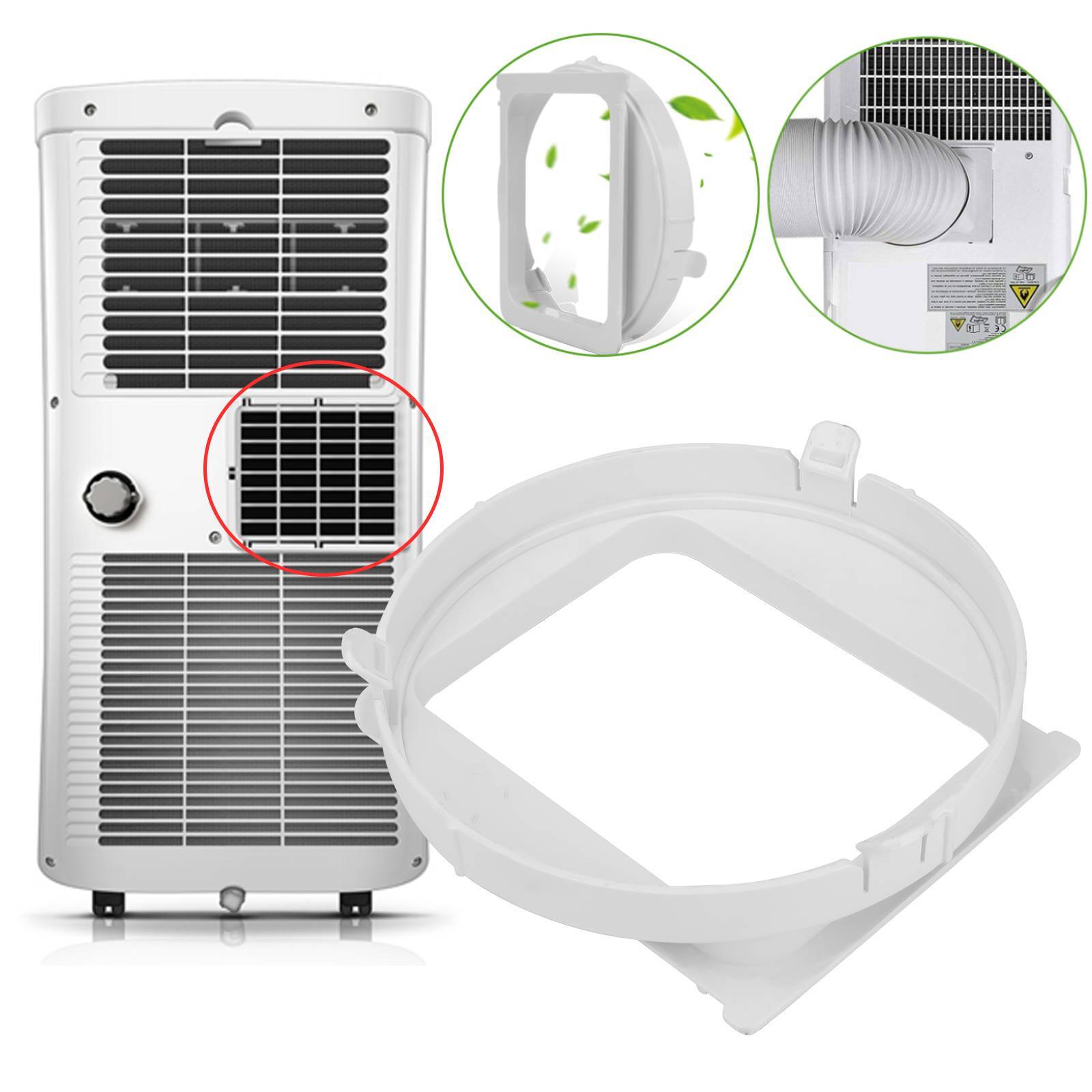 Portable Duct Interface Replacement For Air Conditioners Exhaust Hose Connector gallery