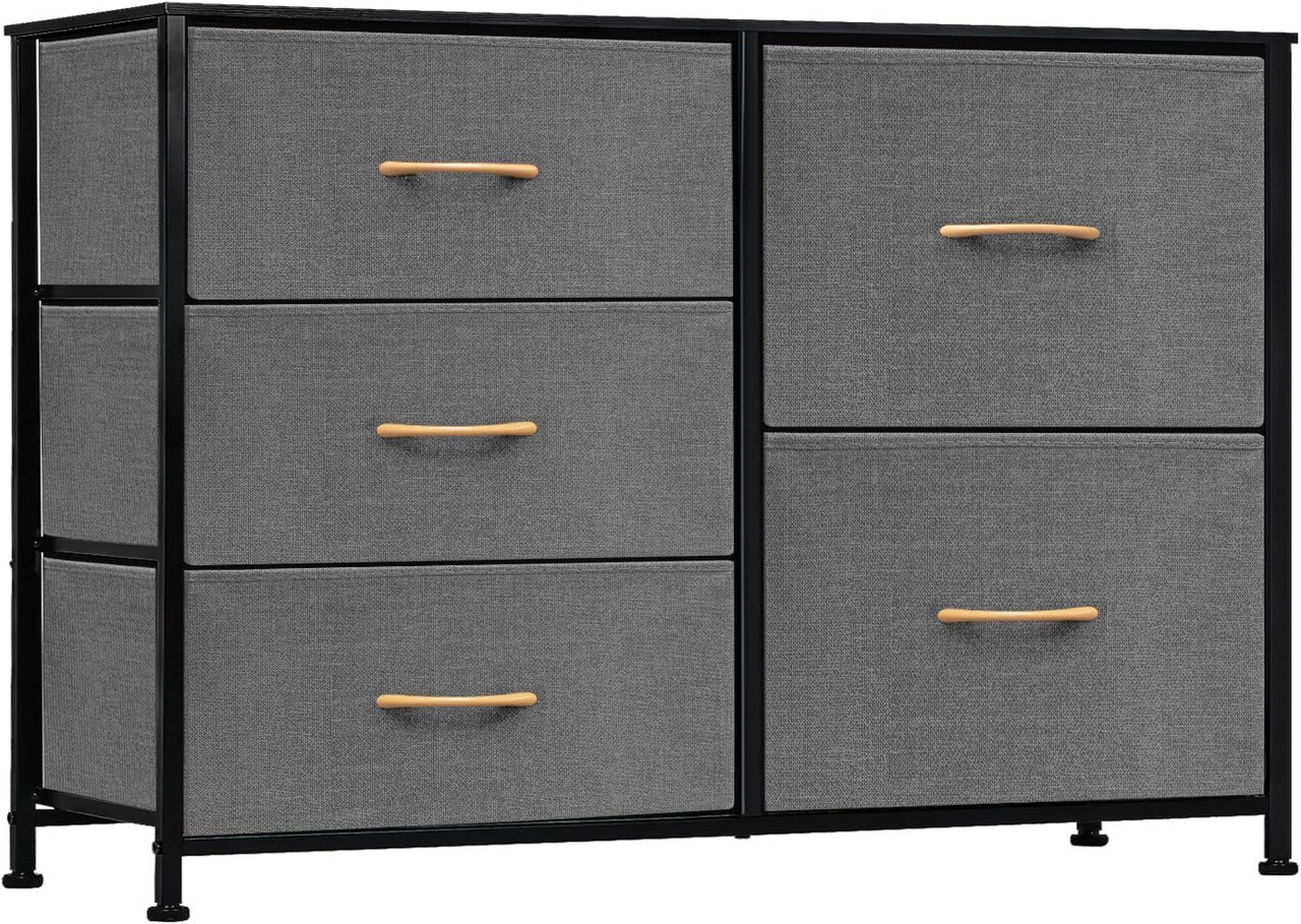 5 Drawer Dresser Storage Organizer Chest Tower Bedroom Living Room Closet gallery