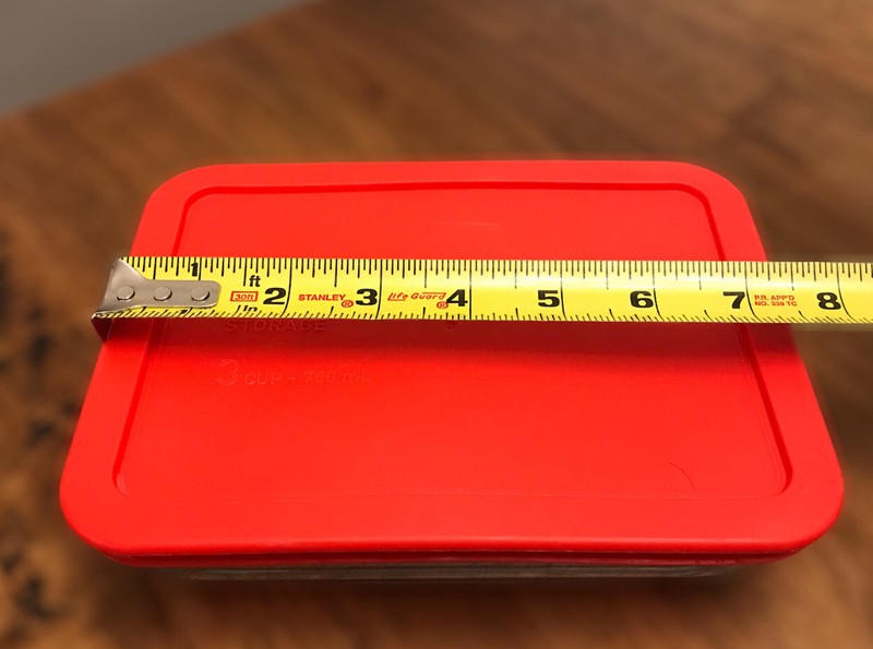 Pyrex Storage Rectangular Baking Storage Dish Container 7211H And 7210 Red Lids gallery