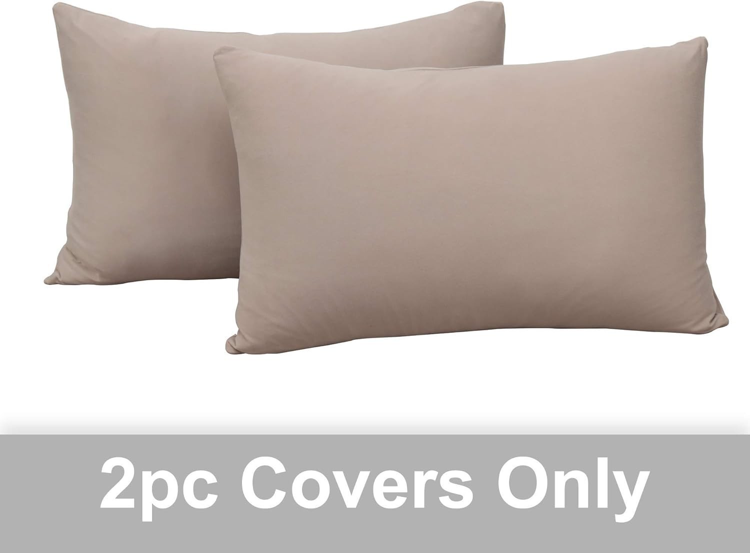 2-Pack Stretch Pillow Cases - Jersey Knit & Ultra Soft Envelope Closure gallery