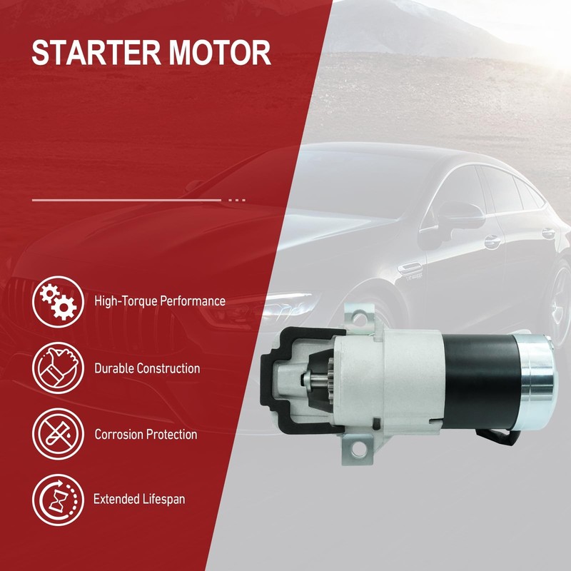 Starter Motor Compatible with Mazda 3, 6, CX-7, 5 L4 2.3L/2.5L 12V 1.4KW gallery