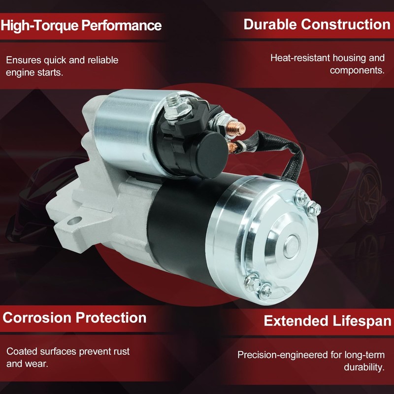 Starter Motor Compatible with Mazda 3, 6, CX-7, 5 L4 2.3L/2.5L 12V 1.4KW gallery