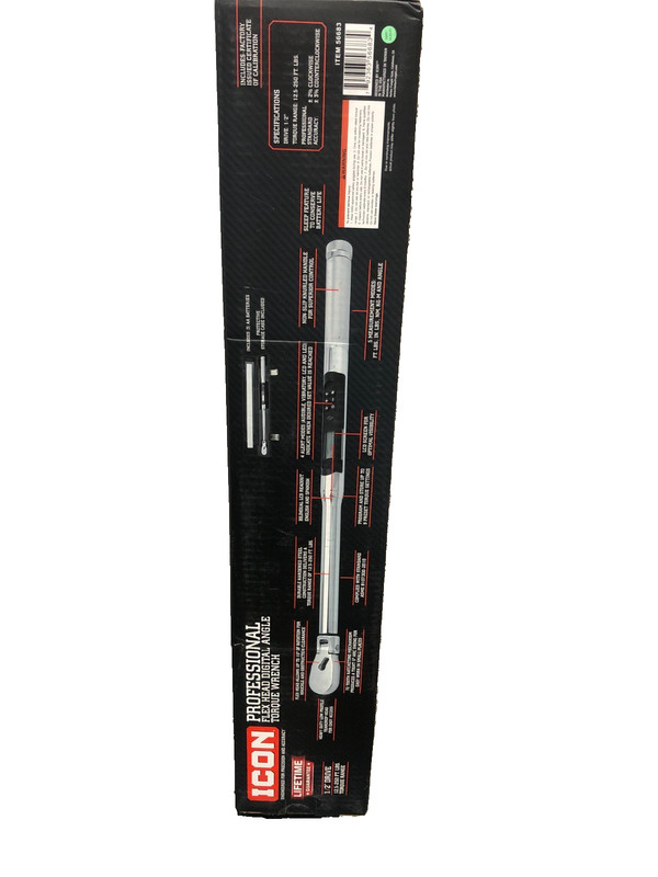 Icon DATW12-250 Flex Head Digital Angle Torque Wrench 1/2" Drive - New gallery