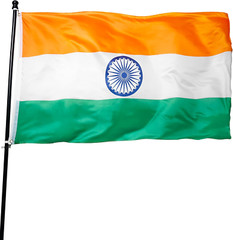 DANF India Flag 3X5 Ft Thick Polyester, Fade Resistant, Brass Grommets, Canvas H