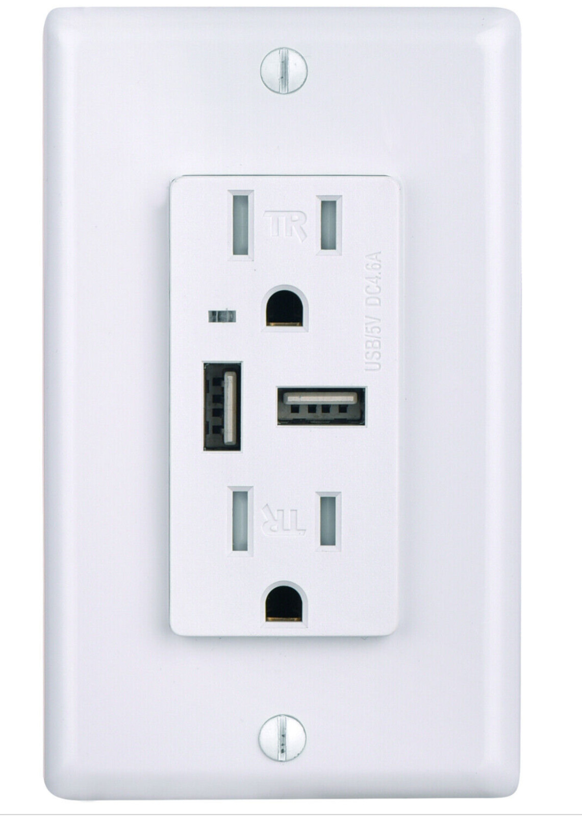Sunlite 08153USB Charger Duplex Receptacle 15A 125V Outlet 4.6A USB Ports gallery