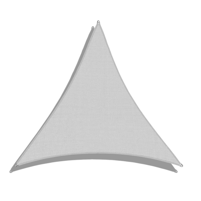 Outdoor Gray Sun Shade Sail Triangle Heavy Duty Mesh Cover Patio Yard Pool260GSM gallery