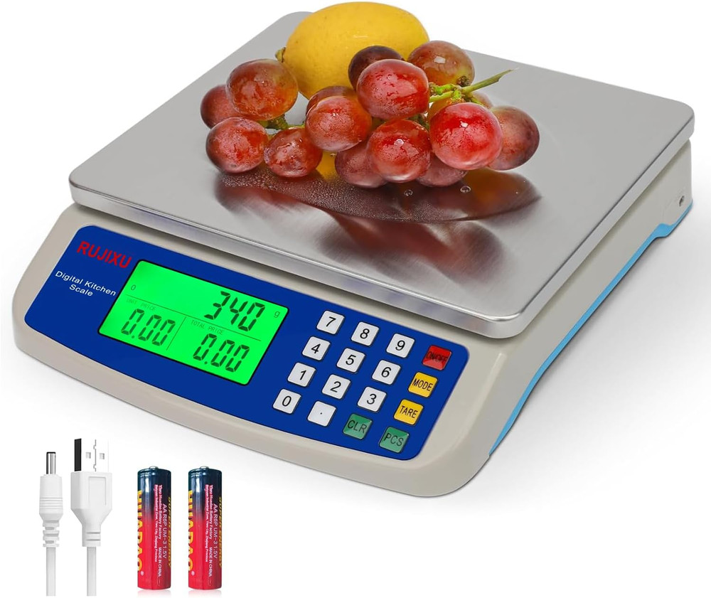 Large Digital Kitchen Scale 30KG Commercial Food Scale 66LB for Baking Bread Mea