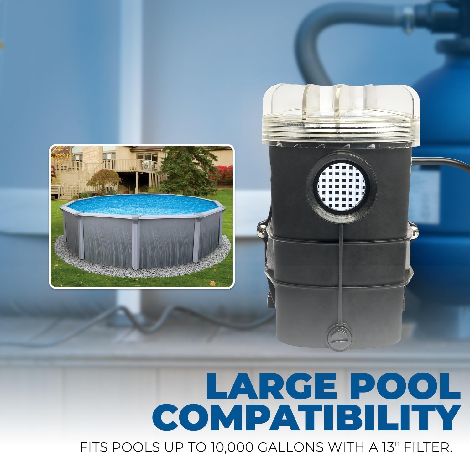 3 4HP Above Ground Pool Pump Self Priming High Flow 2400 GPH Clear Water gallery