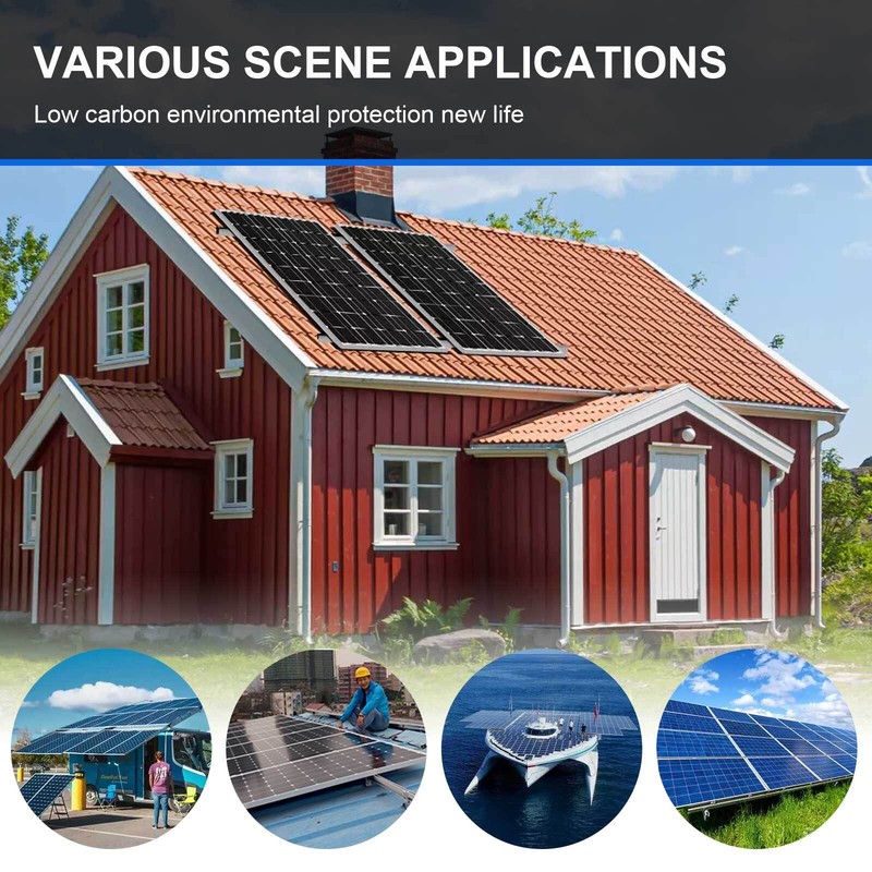 400W Solar Panel Kit High-Efficiency Charger Battery Off Grid Caravan RV Home US gallery