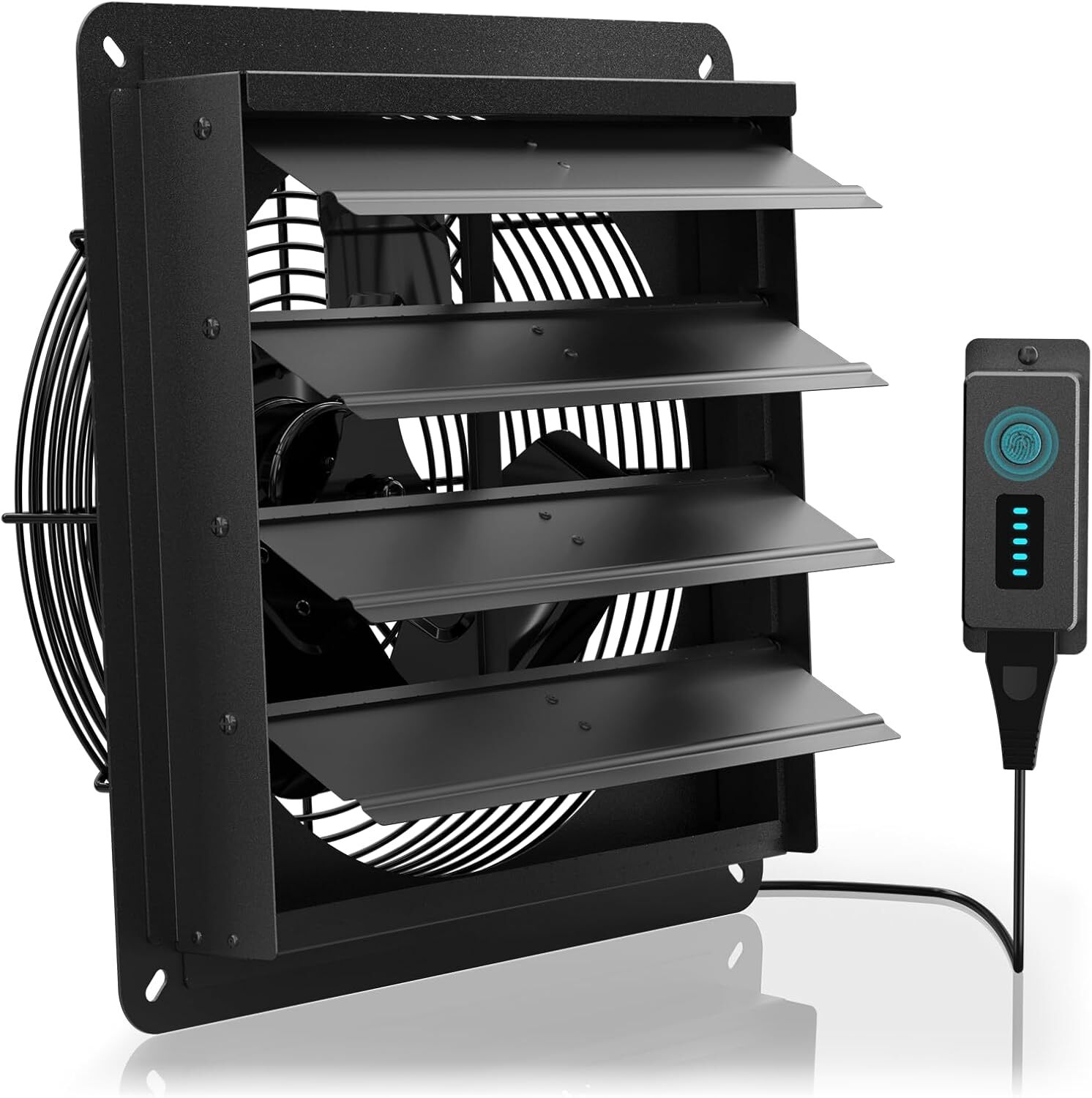 AITECAC 12 Inch Shutter Exhaust Fan with Controller, Aluminum High Speed 1226CFM gallery