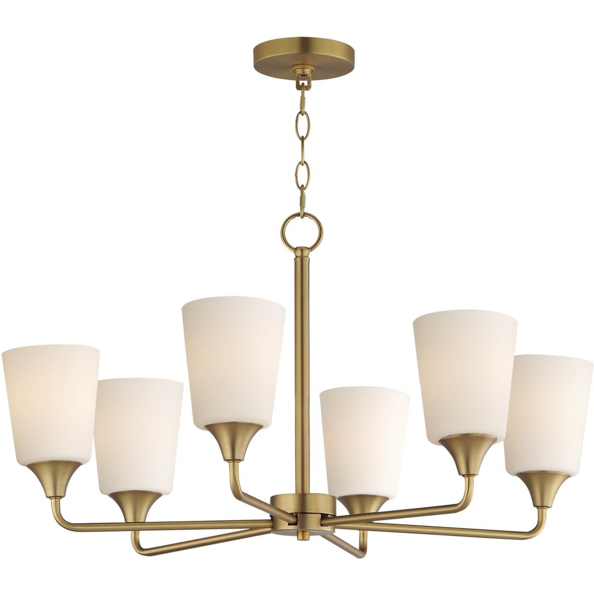 Maxim Lighting 12876SWNAB Hudson Chandelier Natural Aged Brass gallery