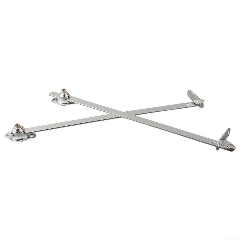 2-PCS 12-inch Lid Support Hinge, Nickel-plated, Iron, Zinc Alloy, Silver gallery