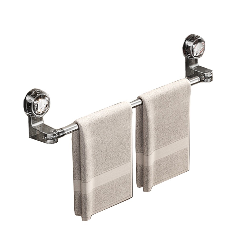 Rotatable Corner Suction Cup Towel Rod Holder Shoe Rack Retractable Towel Bar gallery