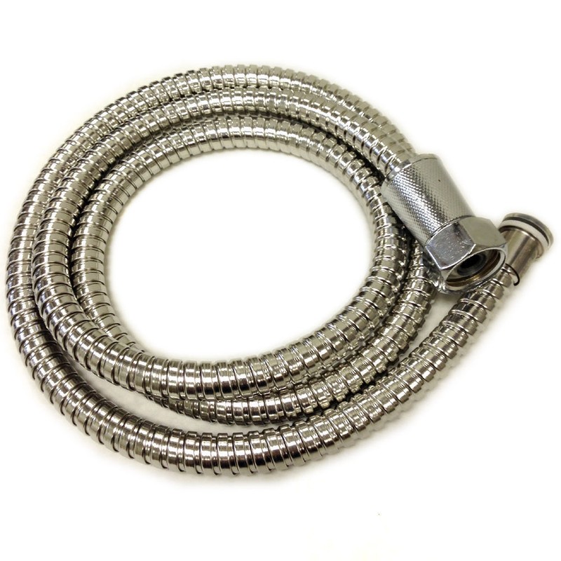 Bathroom Flexible Shower Hose Handheld Chrome Finish 48" Long Silver NEW gallery