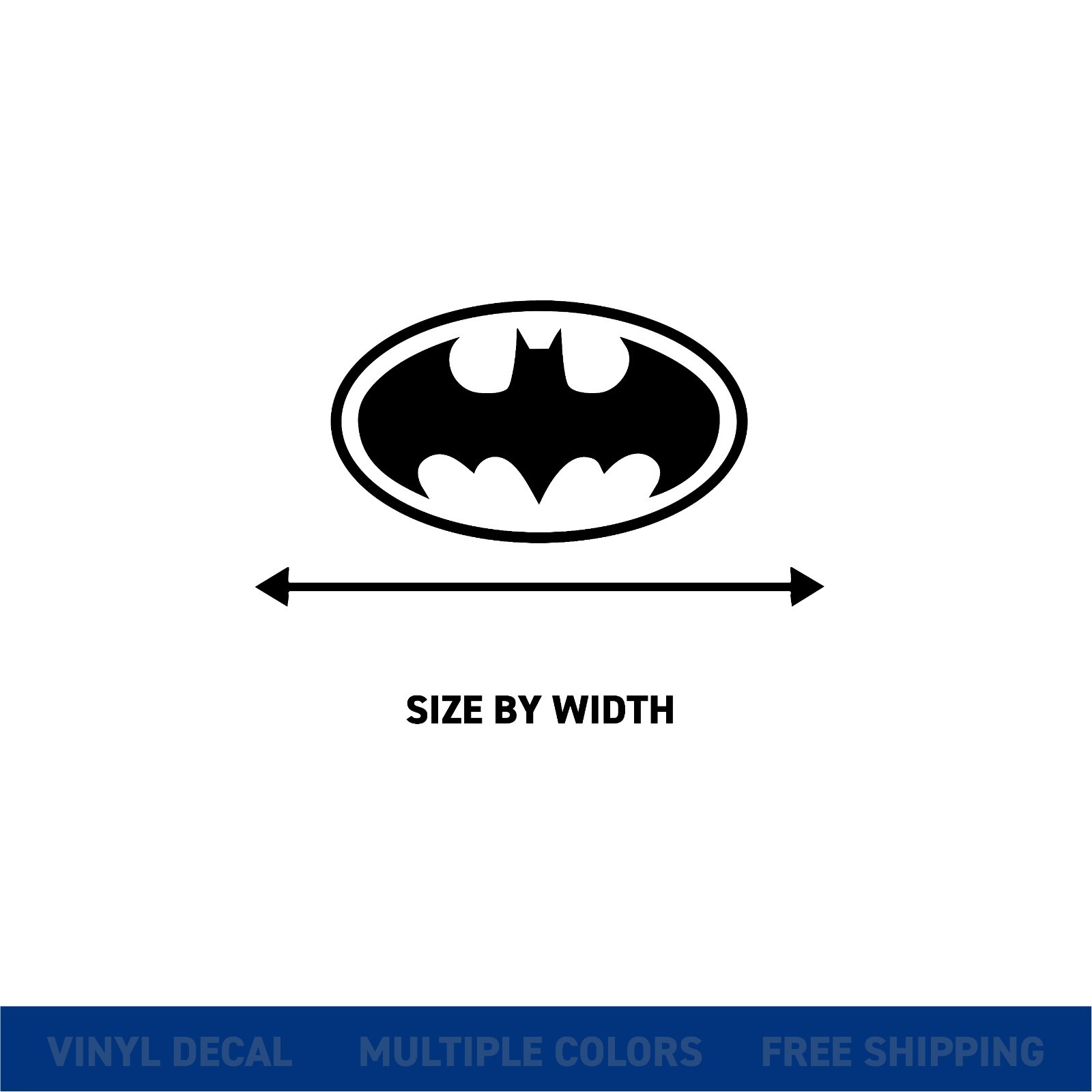 BATMAN Logo Vinyl Decal Sticker Car and Any Surface Multiple Colors & Sizes gallery