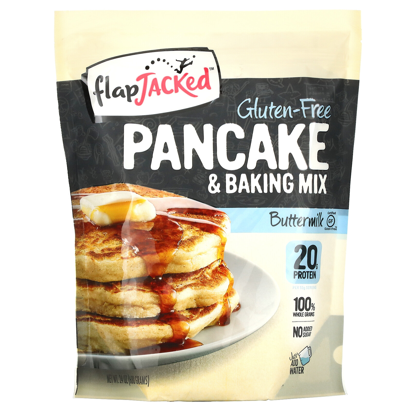 Pancake and Baking Mix, Gluten-Free, Buttermilk, 24 oz (680 g) gallery