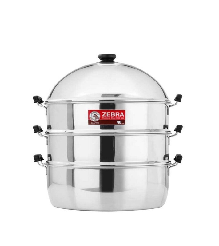Thai Zebra Brand Friendly Steaming Set Stainless Steel 4 pcs Size 28 cm / 40 cm gallery