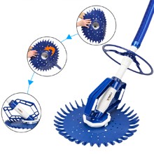 Automatic Swimming Pool Vacuum Cleaner Hover Climb Wall w/ 33 ft Hose In Ground gallery